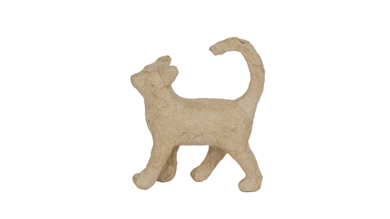 Figuur Décopatch kat rechtopstaand 11x3.5x12cm