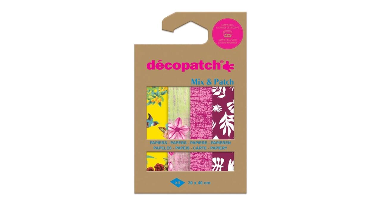 Hobbypapier Décopatch 30x40cm set à 4 vel thema Wandeling in Kyoto