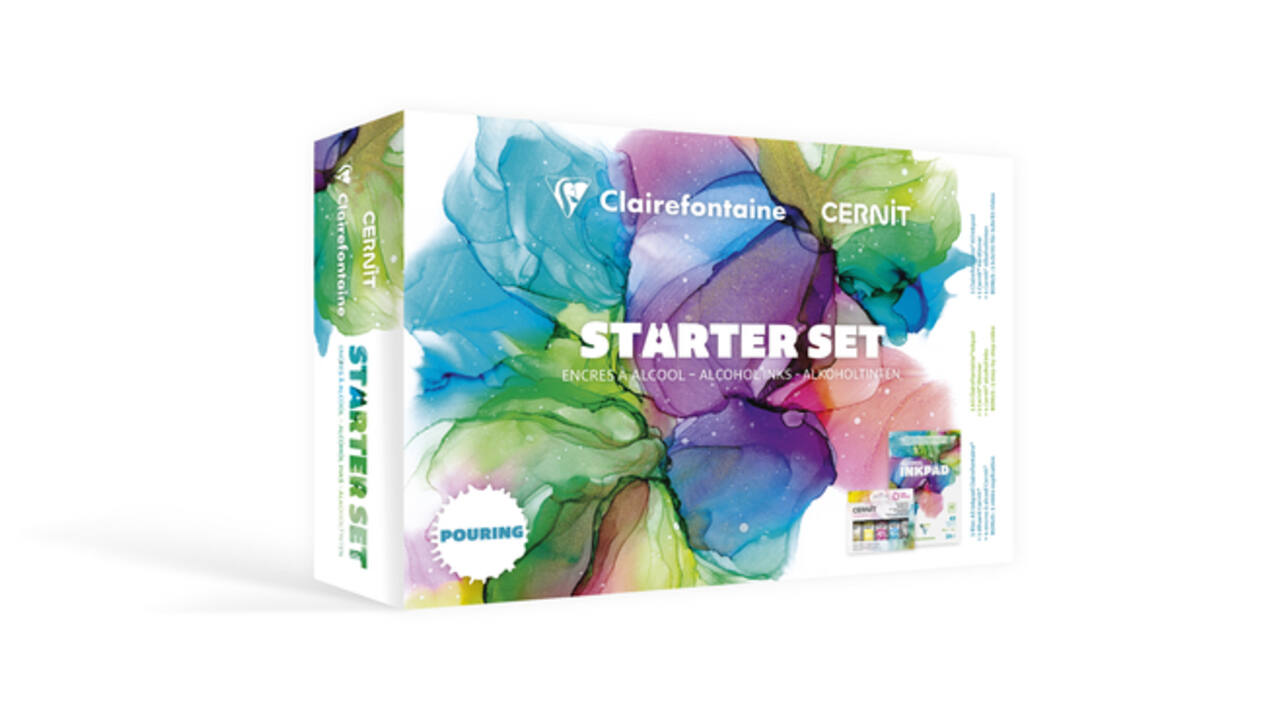 Alcoholinkt Clairefontaine & Cernit starterset 8-delig