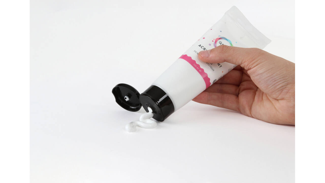 Acrylverf Qrea 120 ml wit