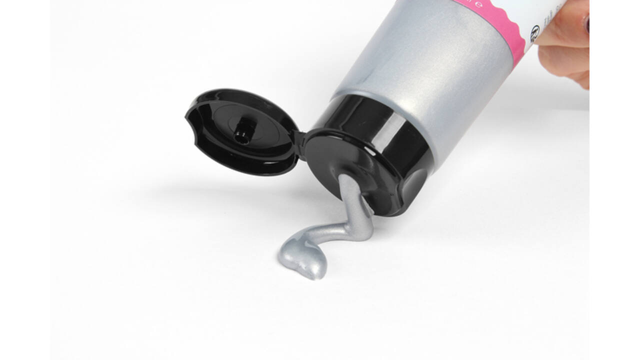 Acrylverf Qrea 120 ml zilver