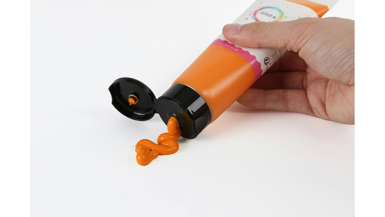 Acrylverf Qrea 120 ml oranje