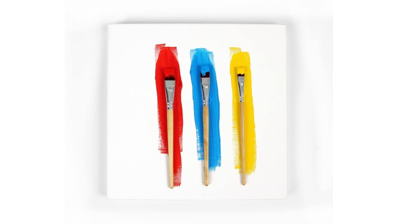 Acrylverf Qrea 120 ml primair blauw