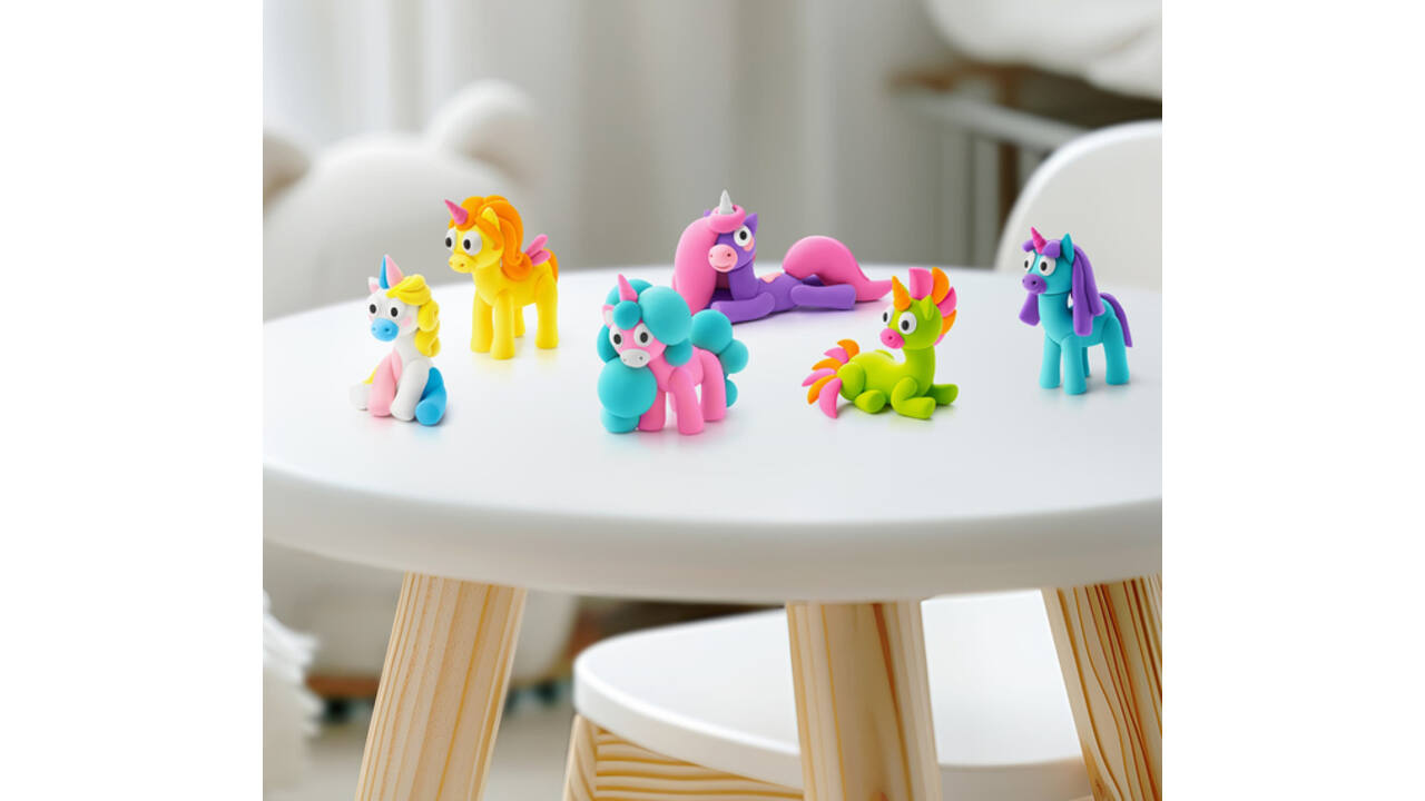 Klei Hey Clay eenhoorn set à 15 delen