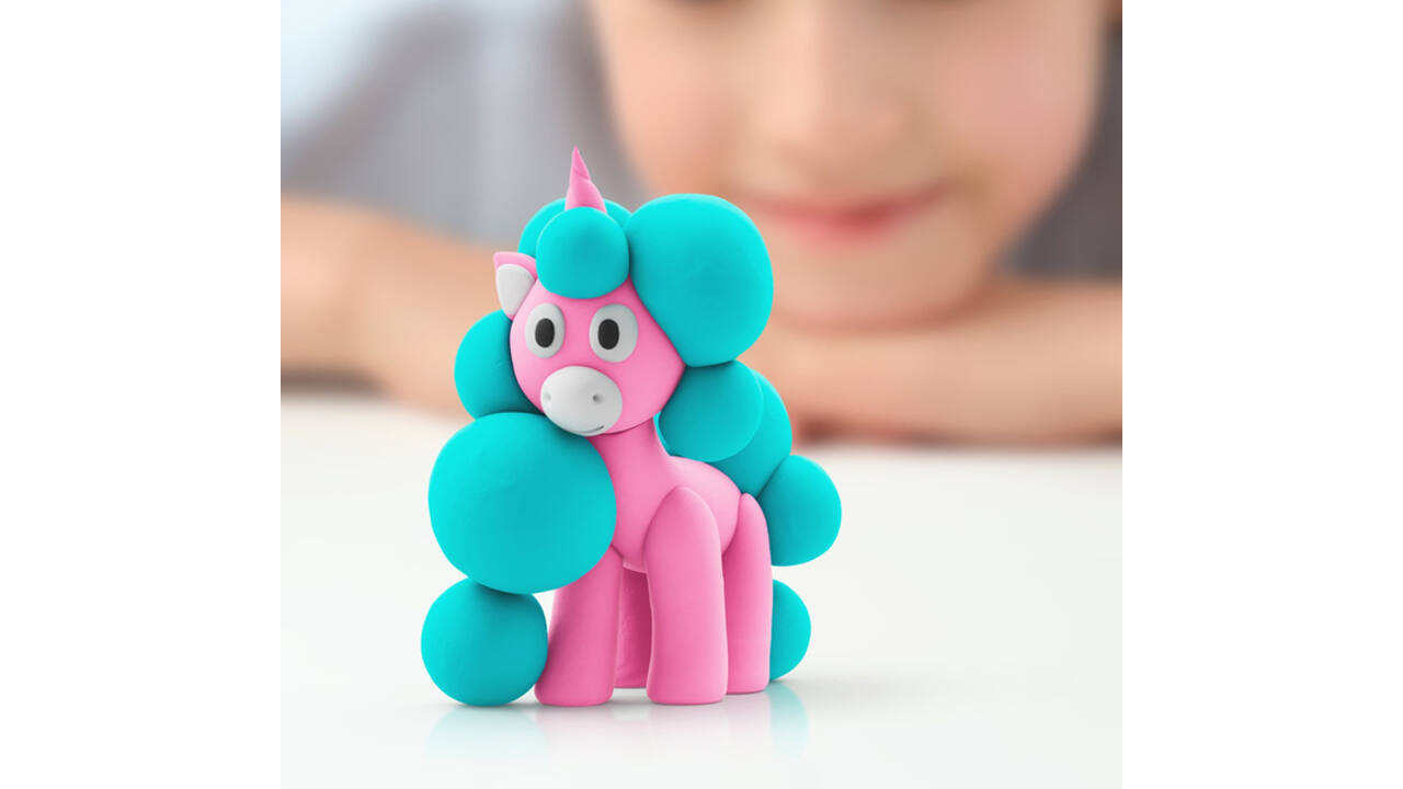 Klei Hey Clay eenhoorn set à 3 delen