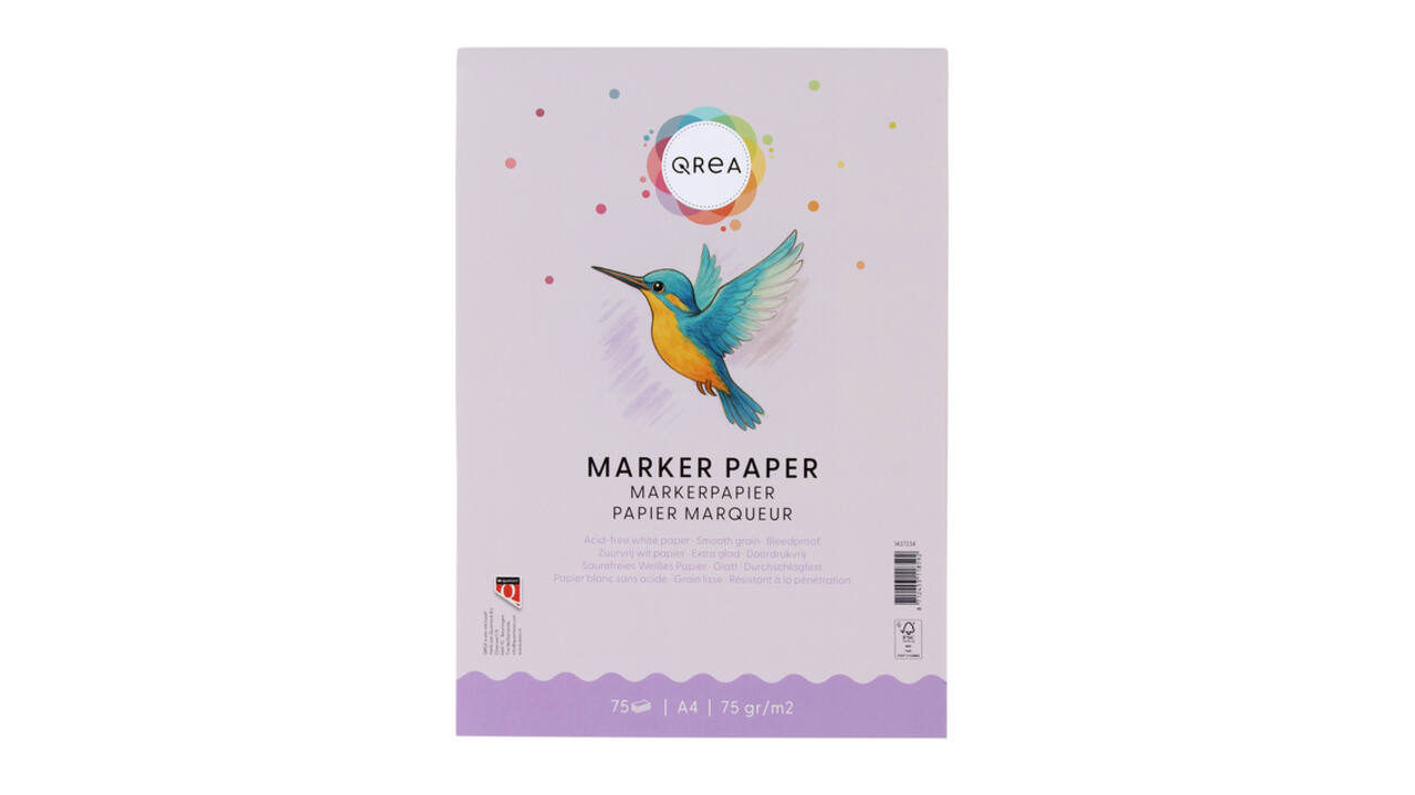 Markerblok Qrea A4 75gram 75vel