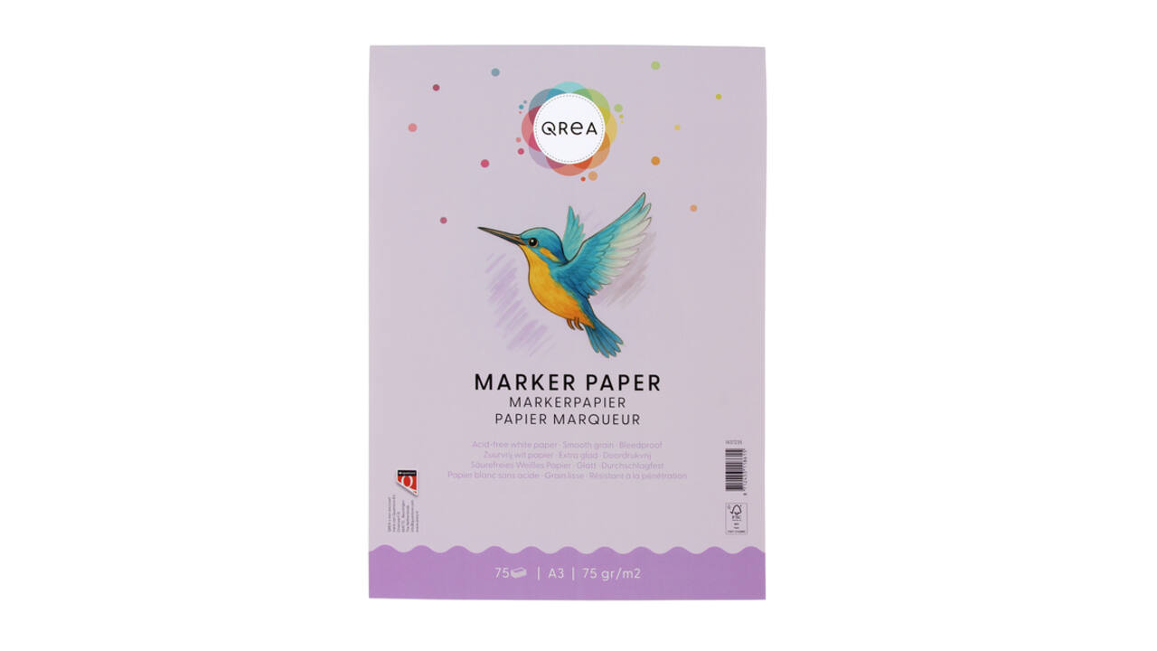 Markerblok Qrea A3 75gram 75vel