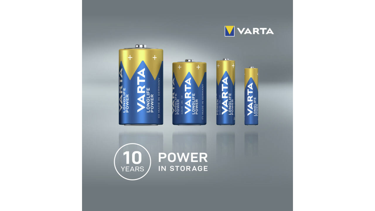 Batterij VARTA Longlife Power 12x AA