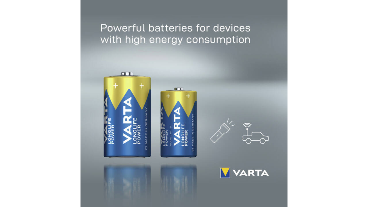 Batterij VARTA Longlife Power 2x C