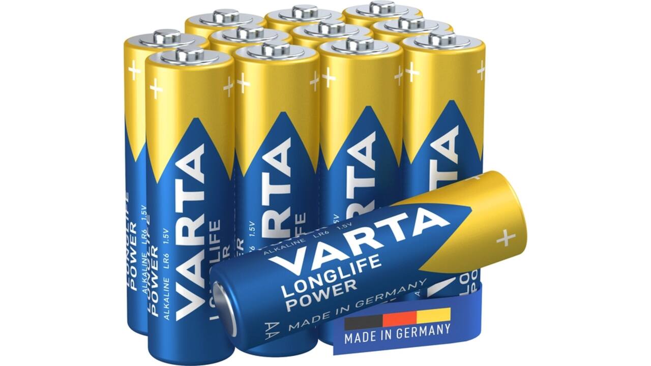 Batterij VARTA Longlife Power 12x AA