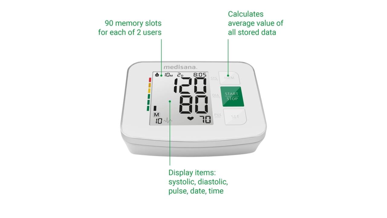 Bovenarmbloeddrukmeter Medisana BU 512