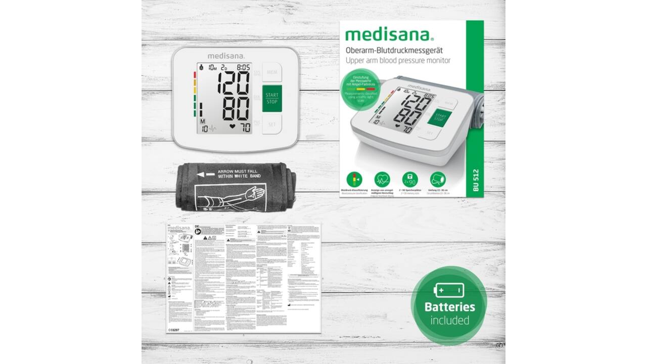 Bovenarmbloeddrukmeter Medisana BU 512