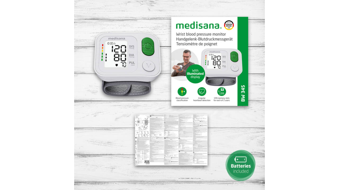Polsbloeddrukmeter Medisana BW 345