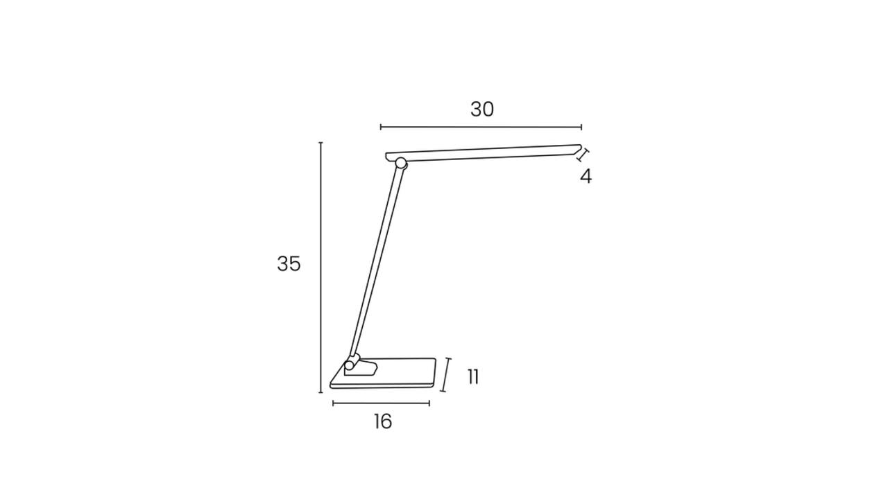 Bureaulamp Unilux Popy led wit