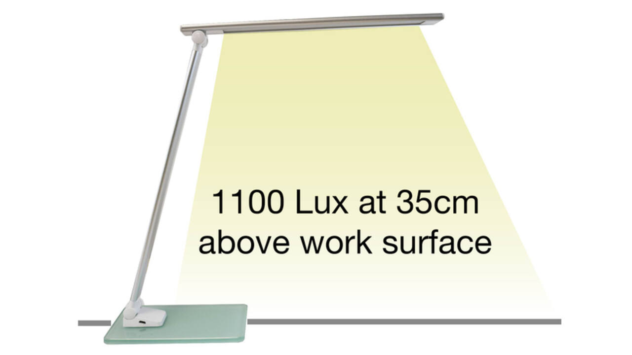Bureaulamp Unilux Popy led wit