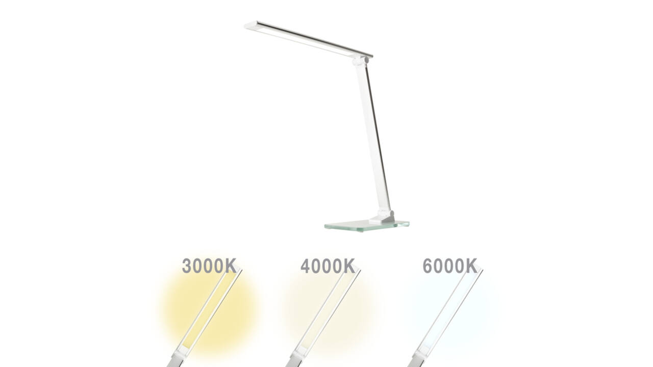 Bureaulamp Unilux Popy led wit