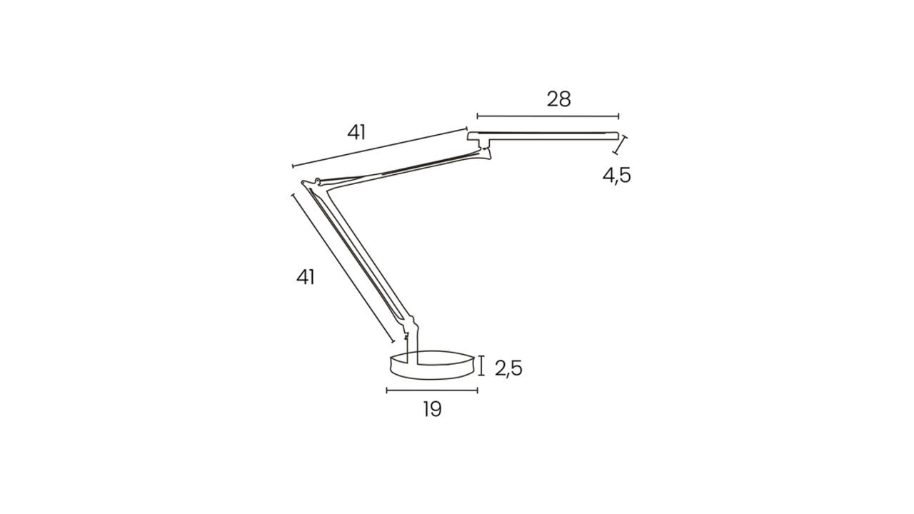 Bureaulamp Unilux Mamboled 2.0 led zwart