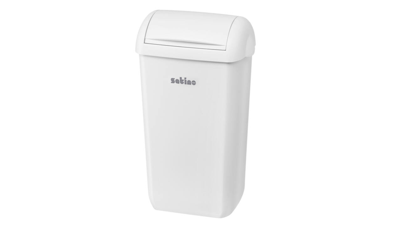 Dameshygiënebak Satino 23 liter wit 332590