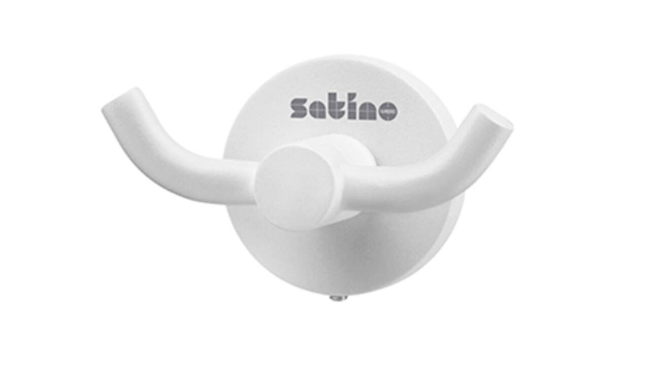 Kledinghaak Satino 2 haaks wit 332180