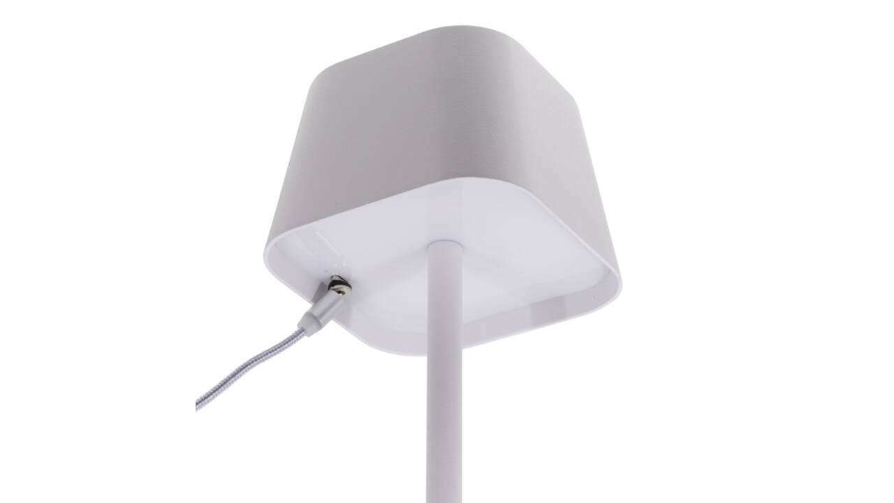 Tafellamp Securit Georgina LED oplaadbaar dimbaar wit