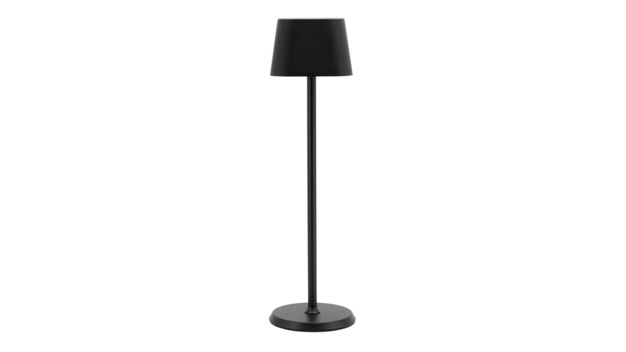 Tafellamp Securit Georgina LED oplaadbaar dimbaar zwart