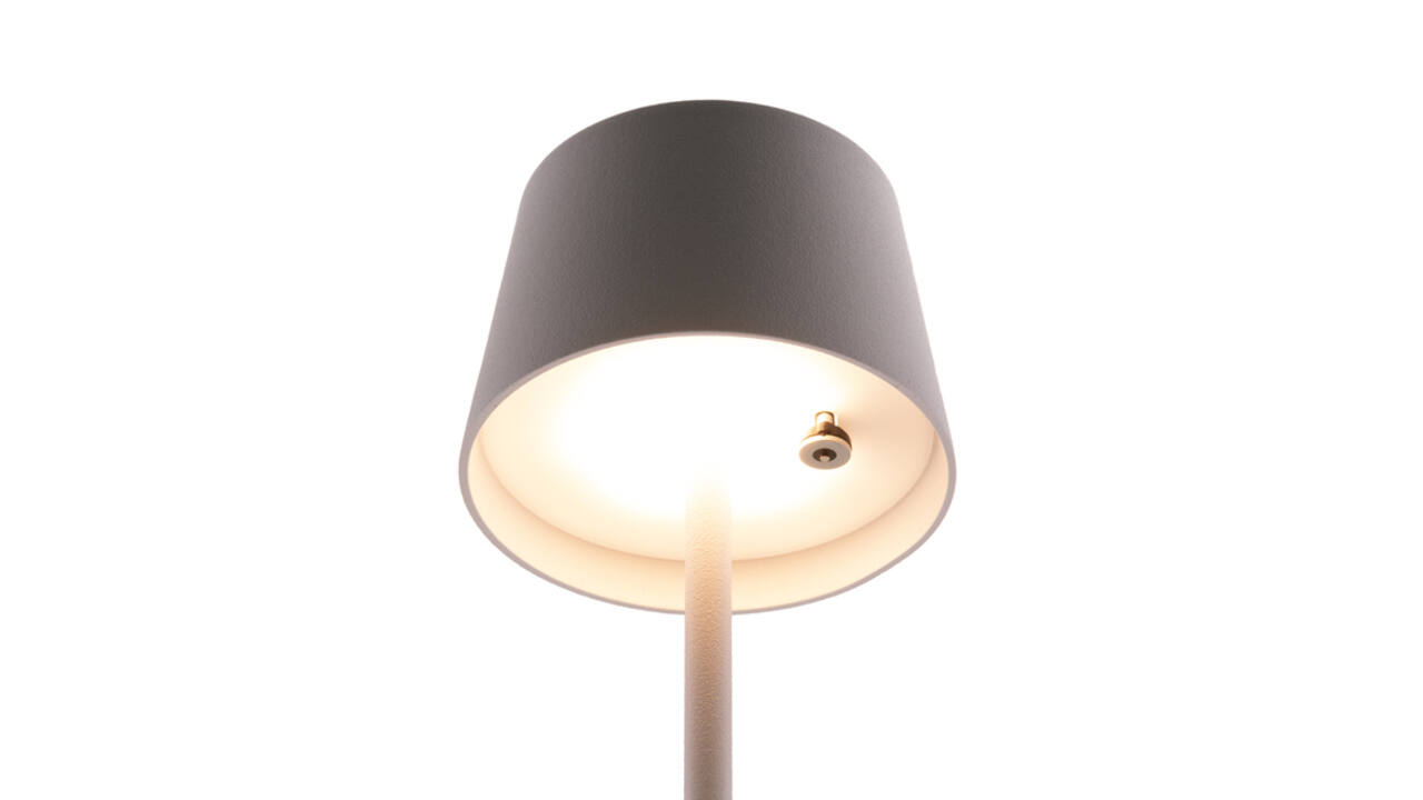 Tafellamp Securit MonteCarlo LED oplaadbaar dimbaar wit