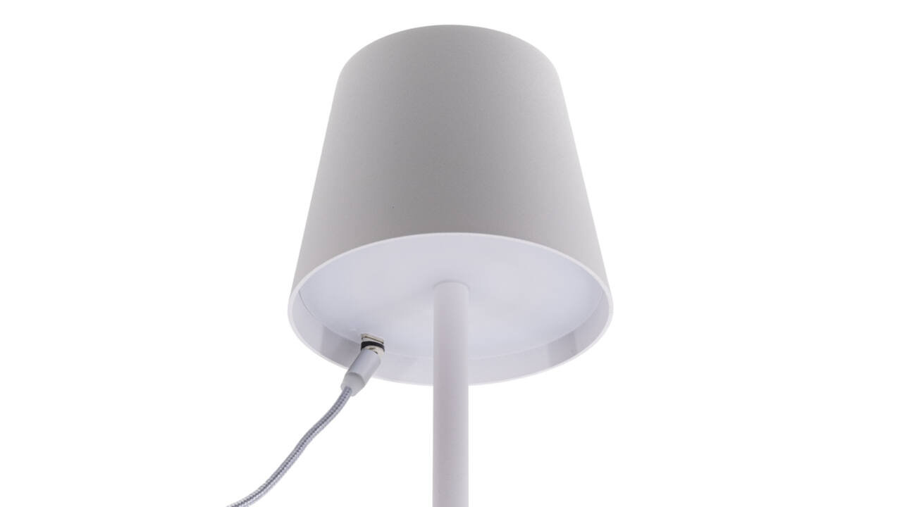 Tafellamp Securit Feline LED oplaadbaar dimbaar wit
