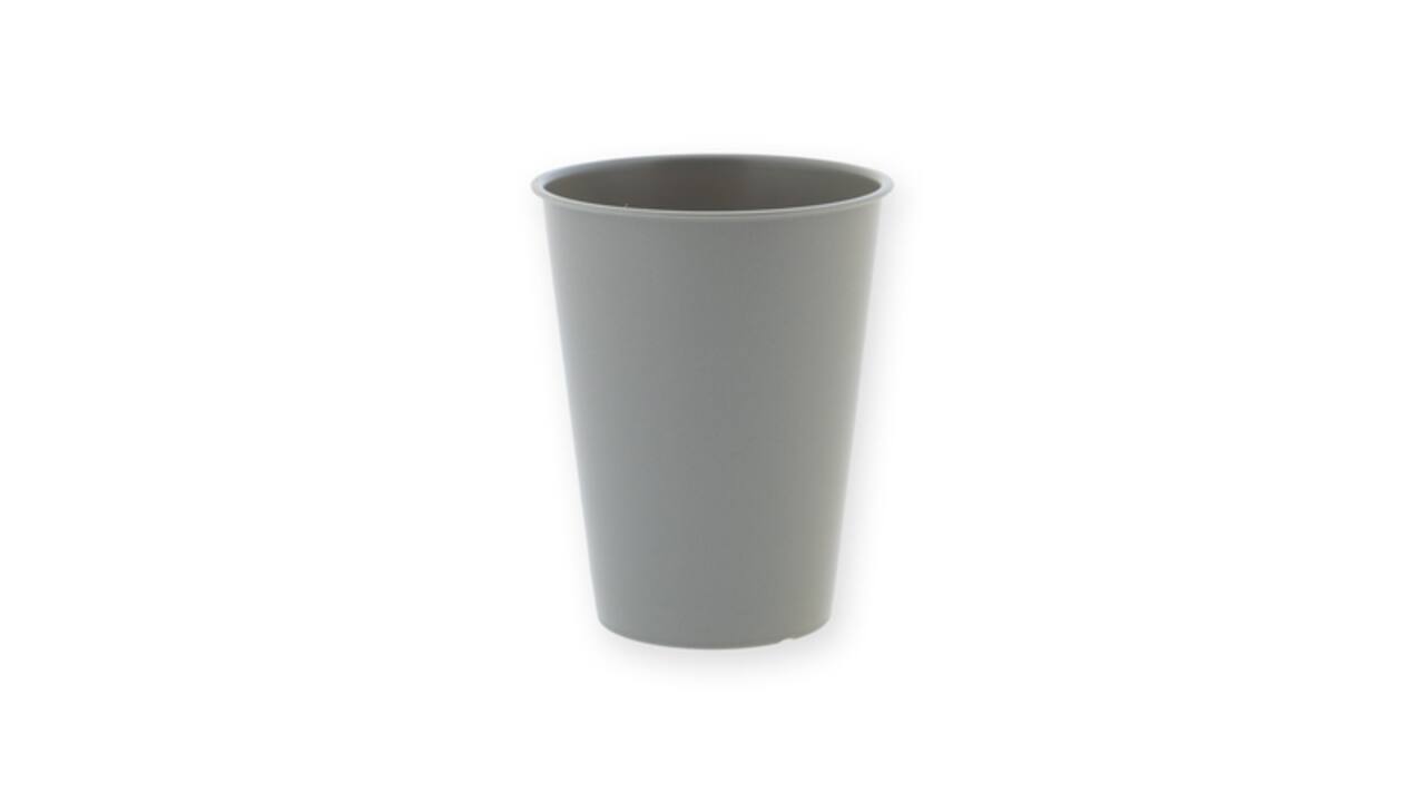Koffiebeker IEZZY 180ml herbruikbaar Wauw 150 stuks grijs