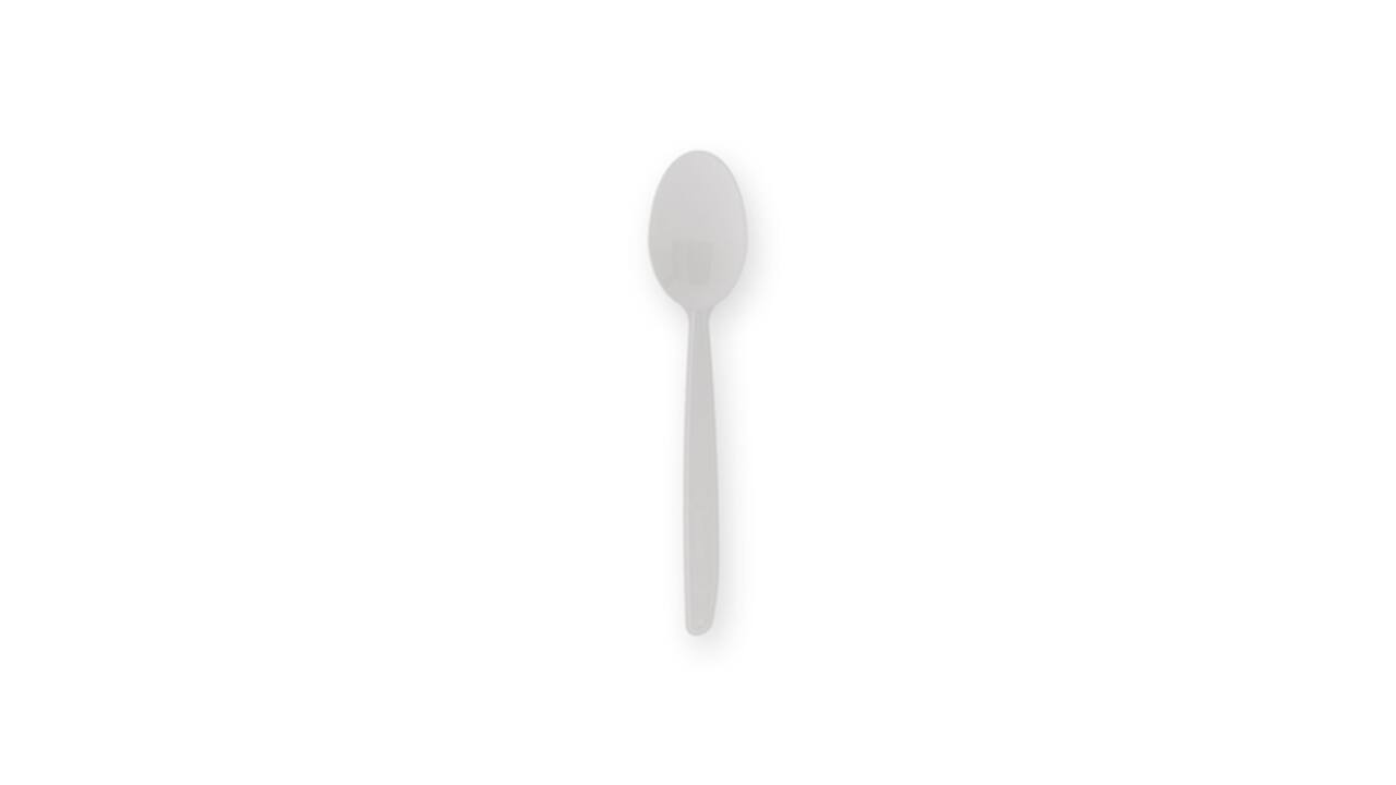 Lepel IEZZY herbruikbaar PP 185mm 50 stuks wit