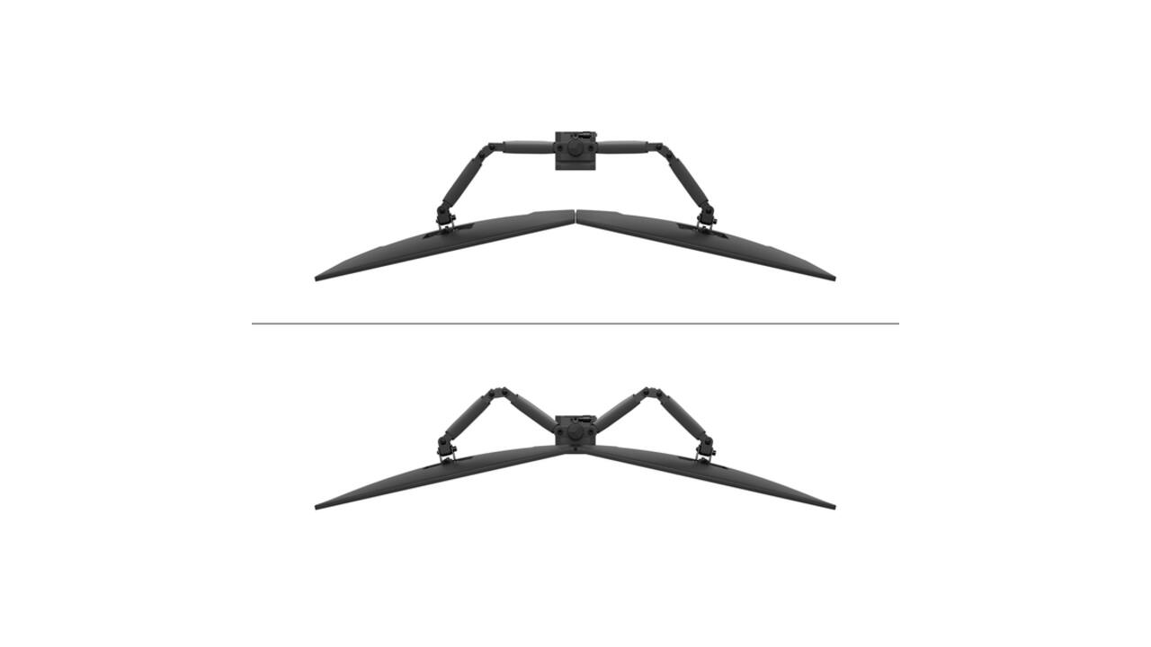 Monitorarm Neomounts NERO dual 10-32" zwart