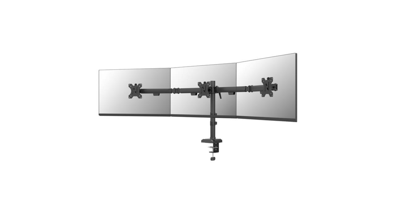 Monitorarm Neomounts NERO triple 17-27" zwart