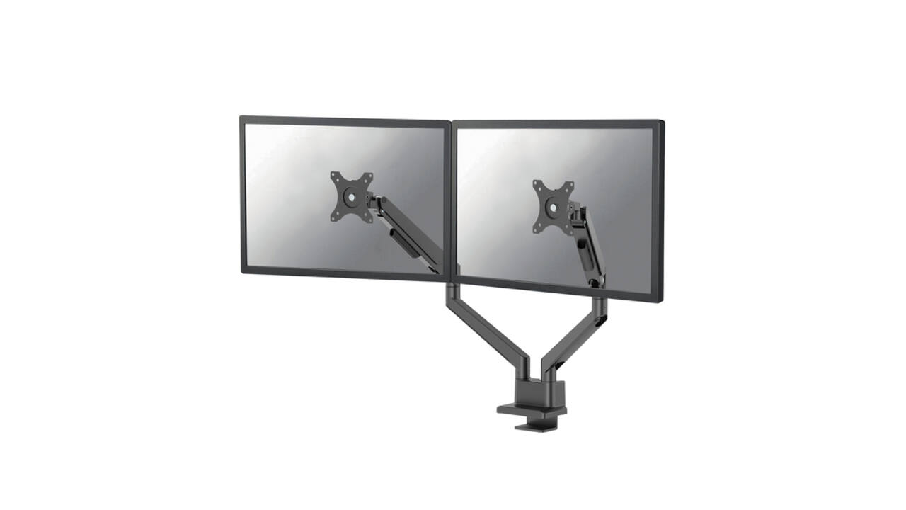 Monitorarm Neomounts NEXT Slim dual 17-32" zwart