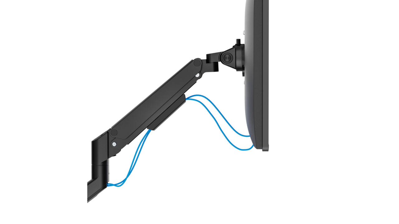 Monitorarm Neomounts NEXT Slim dual 17-32" zwart