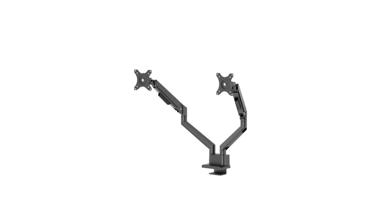 Monitorarm Neomounts NEXT Slim dual 17-32" zwart