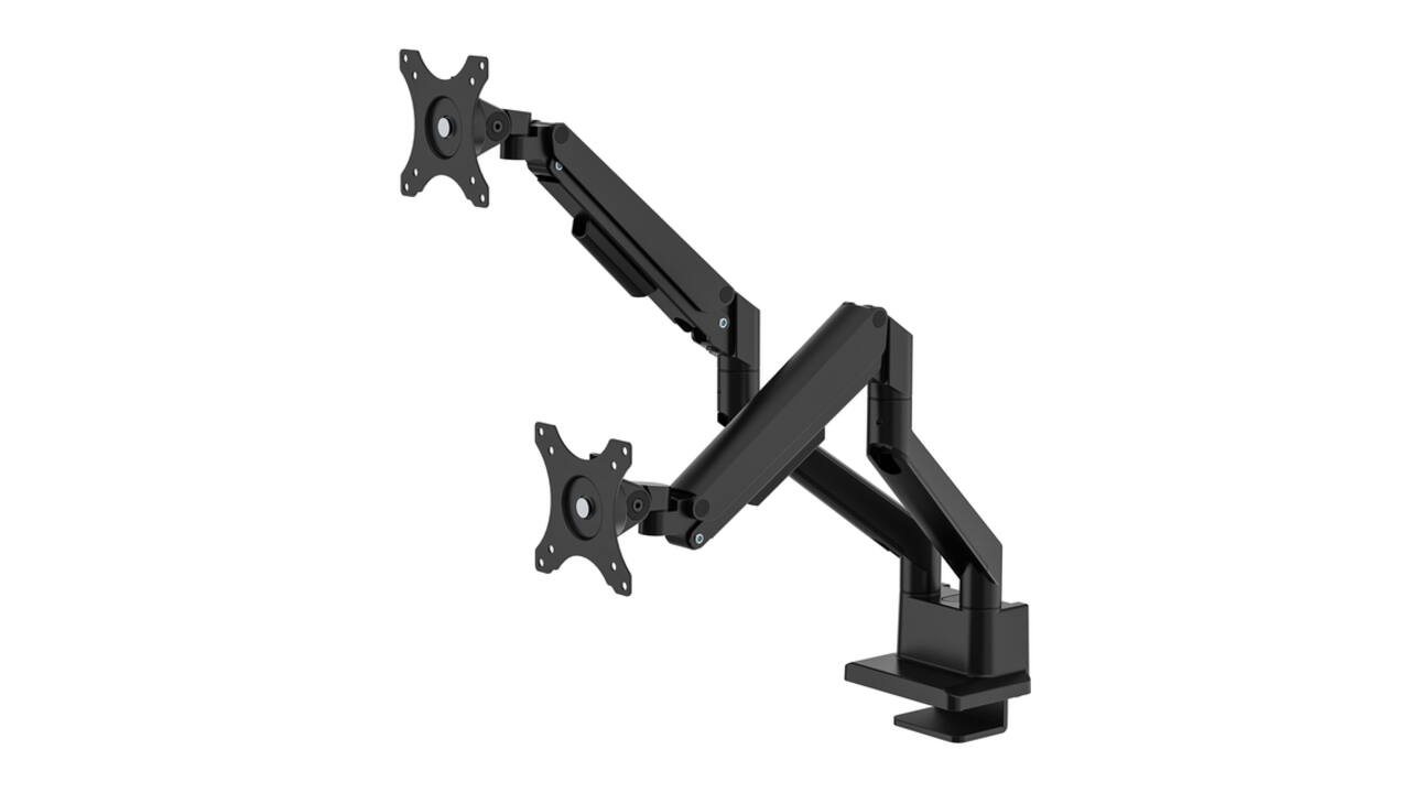 Monitorarm Neomounts NEXT Slim dual 17-32" zwart