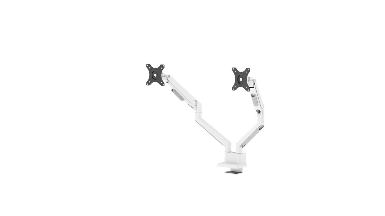 Monitorarm Neomounts NEXT Slim dual 17-32" wit