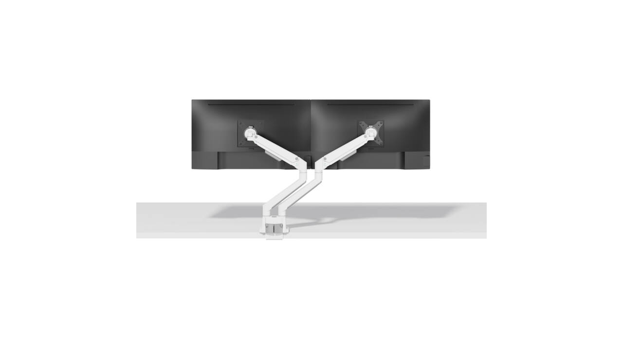 Monitorarm Neomounts NEXT Slim dual 17-32" wit