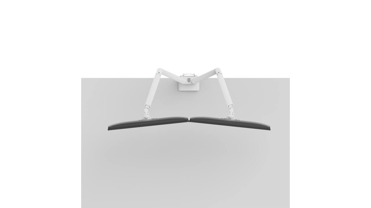 Monitorarm Neomounts NEXT Slim dual 17-32" wit