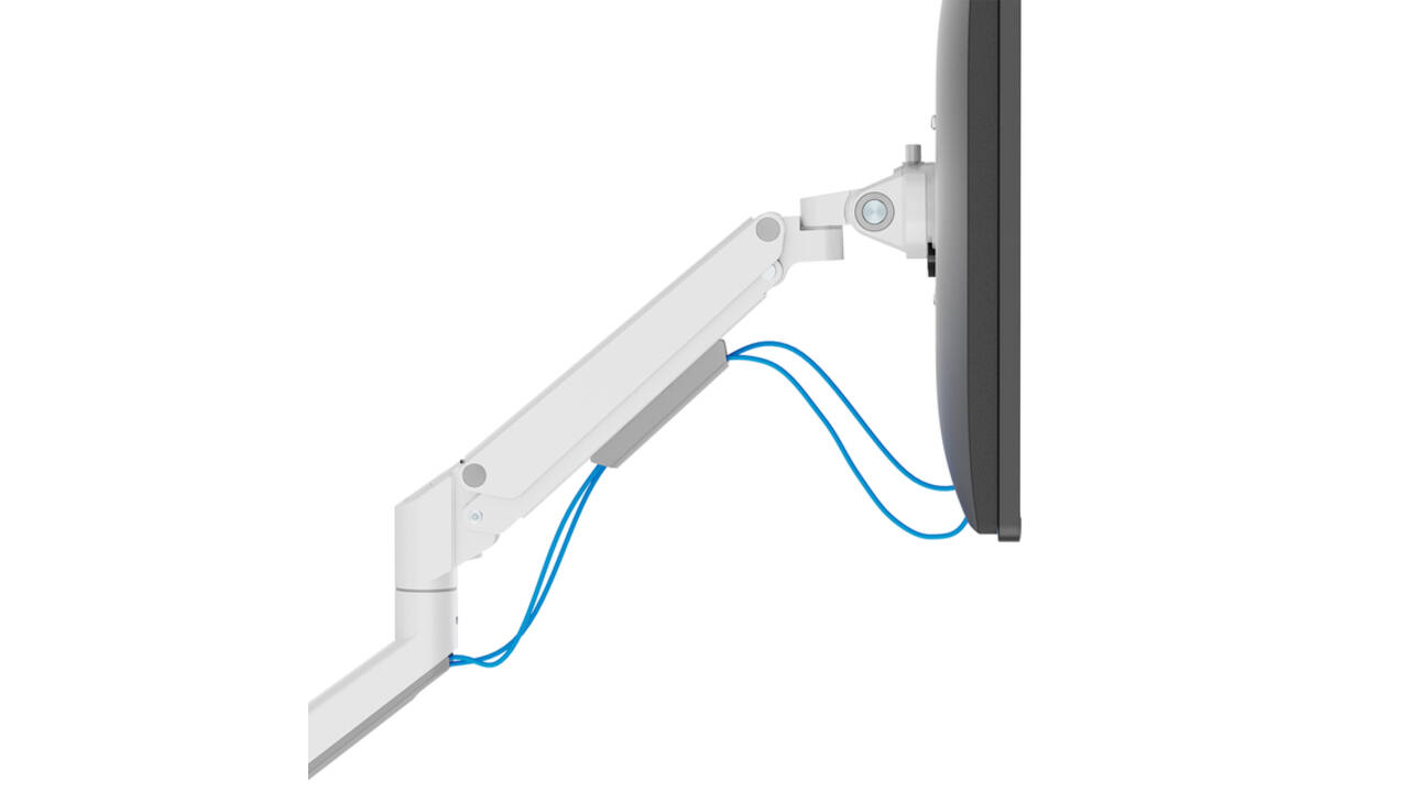 Monitorarm Neomounts NEXT Slim dual 17-32" wit