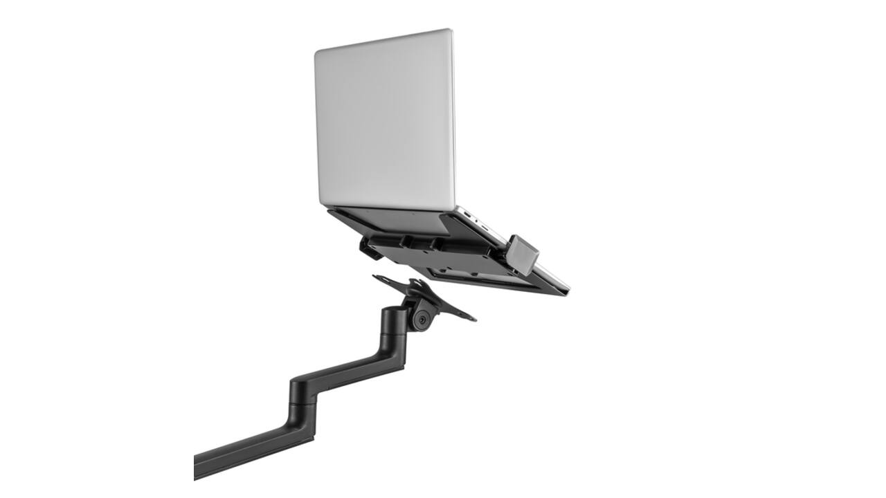 Monitorarm met laptophouder Neomounts NEXT Lite single 17-27" zwart