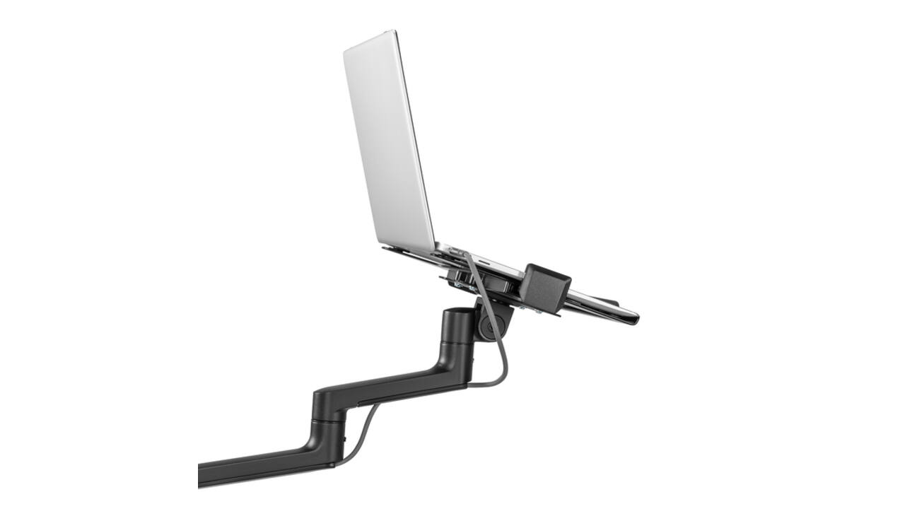 Monitorarm met laptophouder Neomounts NEXT Lite single 17-27" zwart