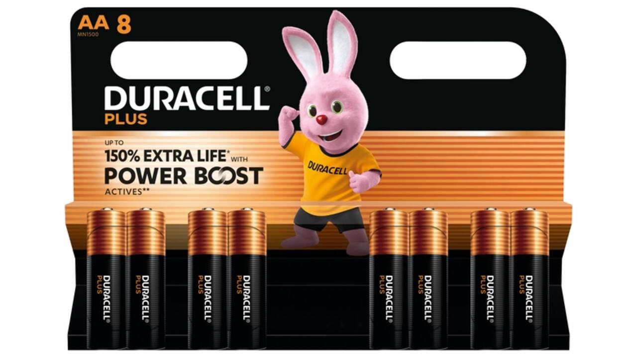 Batterij Duracell Plus Powerboost 8x AA