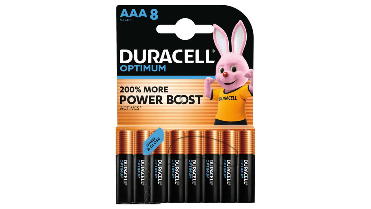 Batterij Duracell Optimum 8x AAA