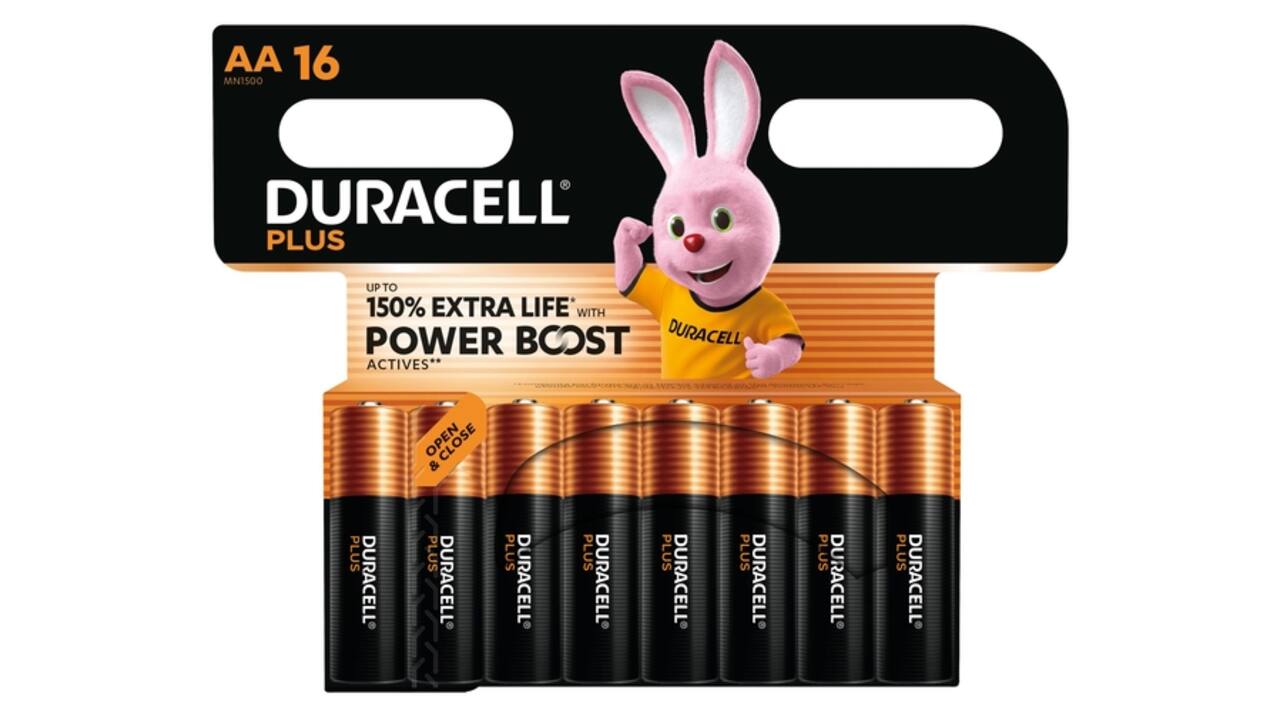 Batterij Duracell Plus Powerboost 16x AA