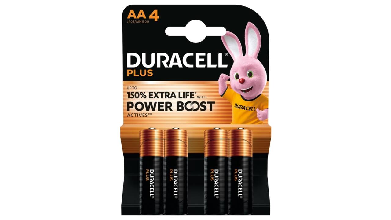 Batterij Duracell Plus Powerboost 4x AA