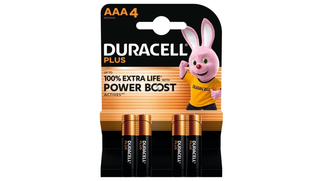 Batterij Duracell Plus Powerboost 4x AAA