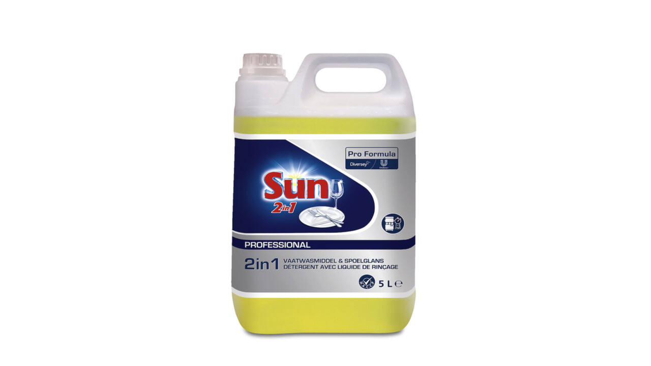 Vaatwasmiddel Sun Pro Formula 2in1 vloeibaar 5L