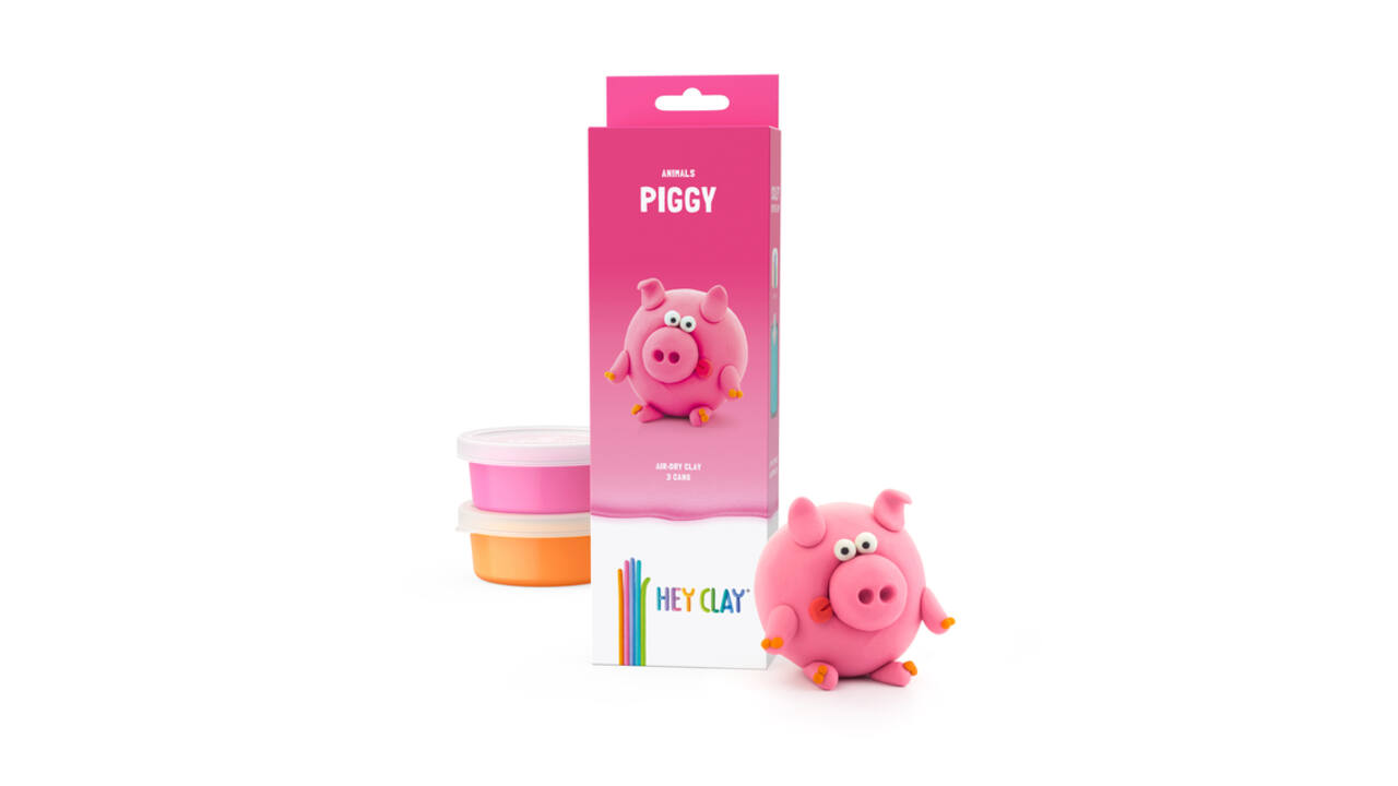 Klei Hey Clay Piggy 3 potjes