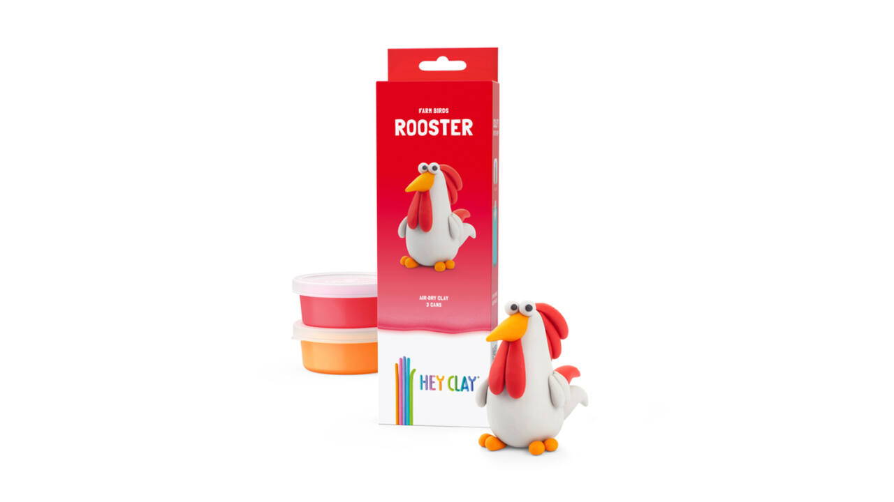 Klei Hey Clay Rooster 3 potjes