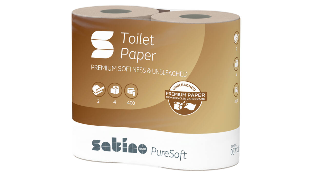 Toiletpapier Satino MT1 PureSoft 2-laags 400 vel naturel 067130